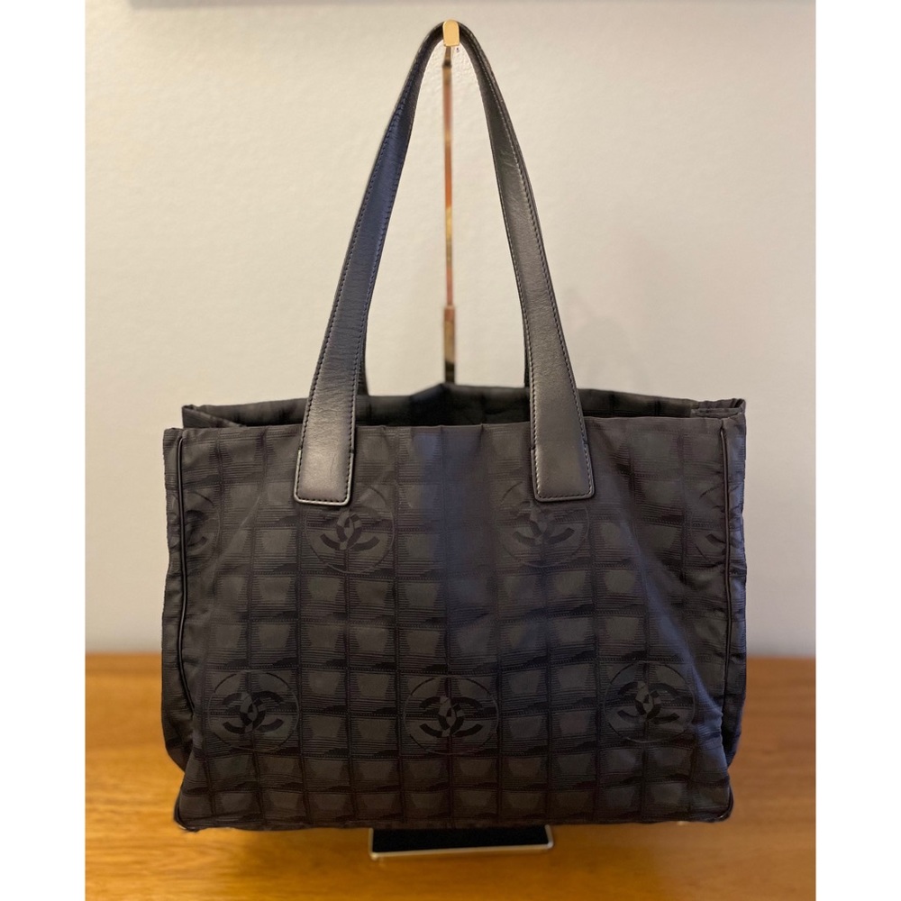 Authentic ♥️ CHANEL Travel Line Black Tote Bag